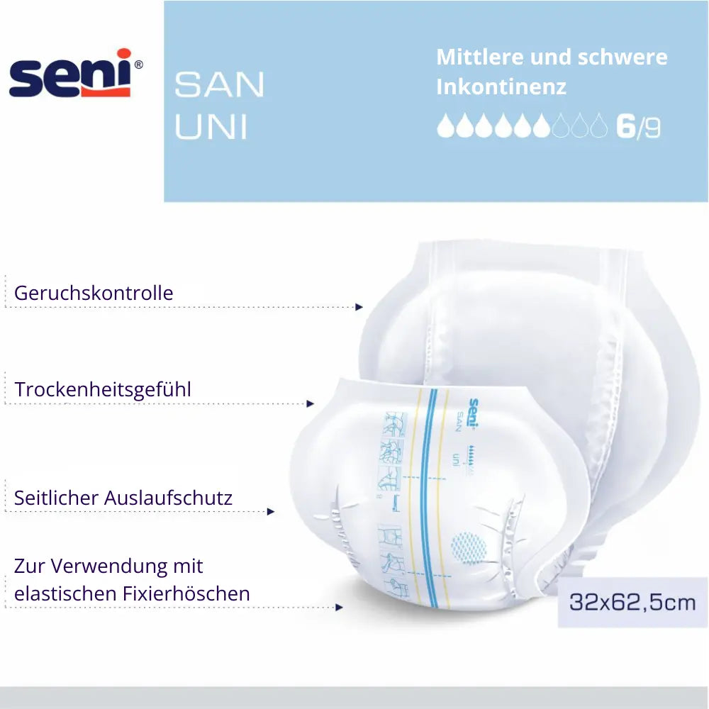 Seni San Uni Vorlage 6 Tropfen