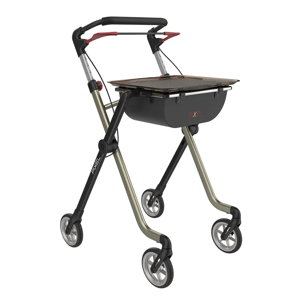 Wohnraumrollator PIXEL inkl. Tablett und Tasche