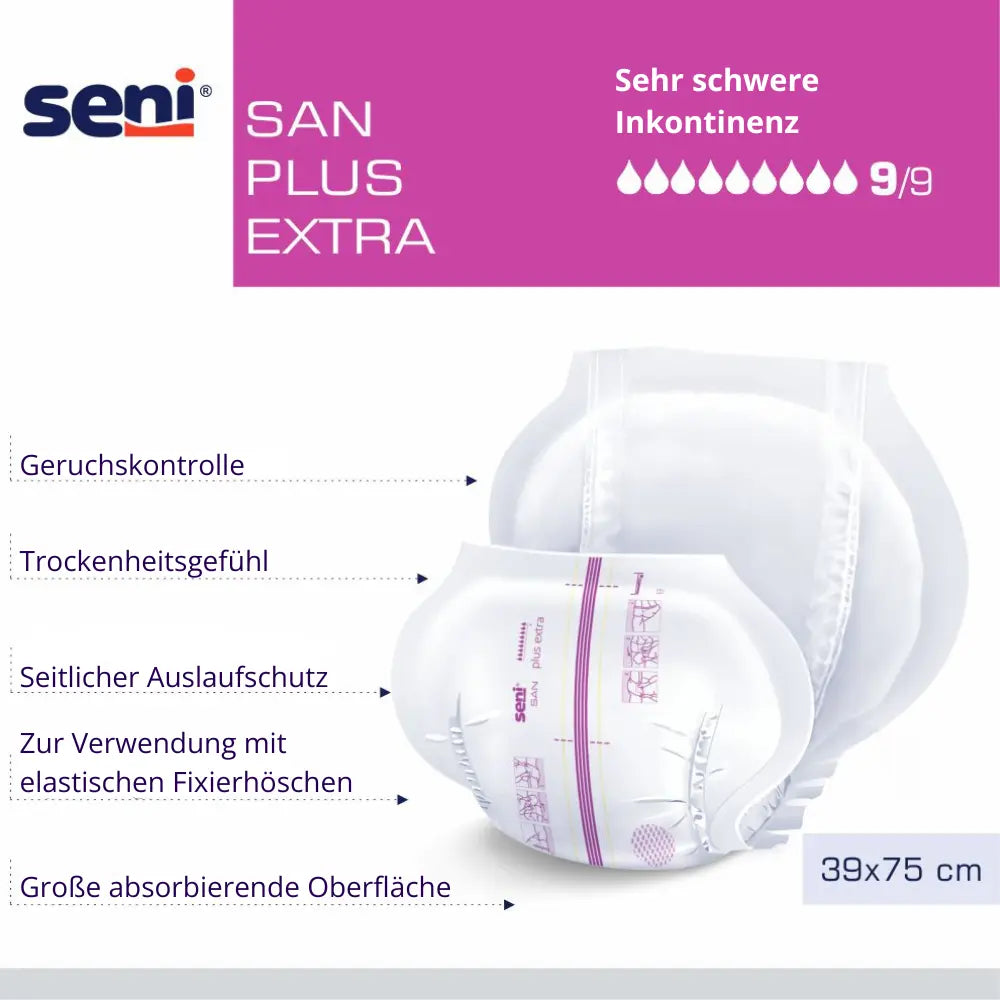 Seni San Plus Extra Vorlage 9 Tropfen