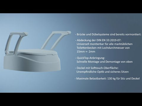 Toilettensitzerhöhung mit Armlehnen von Russka®